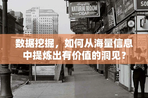 数据挖掘，如何从海量信息中提炼出有价值的洞见？