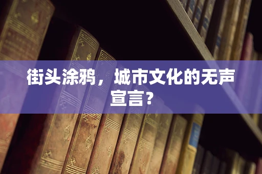 街头涂鸦，城市文化的无声宣言？