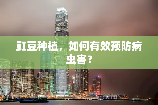 豇豆种植，如何有效预防病虫害？
