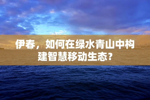 伊春，如何在绿水青山中构建智慧移动生态？