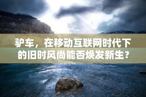 驴车，在移动互联网时代下的旧时风尚能否焕发新生？