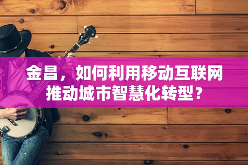 金昌，如何利用移动互联网推动城市智慧化转型？