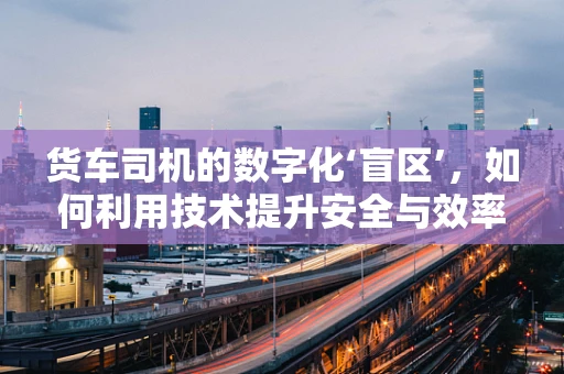 货车司机的数字化‘盲区’，如何利用技术提升安全与效率？