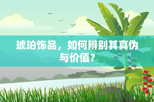 琥珀饰品，如何辨别其真伪与价值？