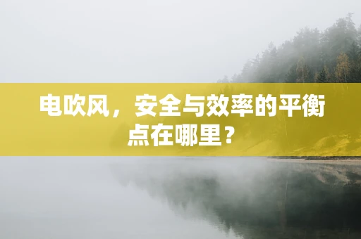 电吹风，安全与效率的平衡点在哪里？