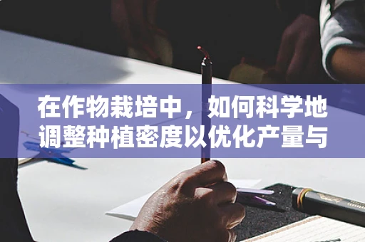 在作物栽培中，如何科学地调整种植密度以优化产量与品质？