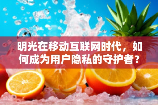 明光在移动互联网时代，如何成为用户隐私的守护者？