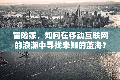 冒险家，如何在移动互联网的浪潮中寻找未知的蓝海？