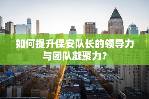 如何提升保安队长的领导力与团队凝聚力？