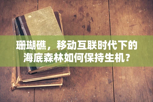 珊瑚礁，移动互联时代下的海底森林如何保持生机？