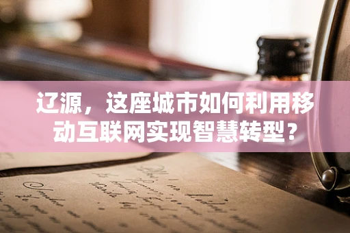 辽源，这座城市如何利用移动互联网实现智慧转型？