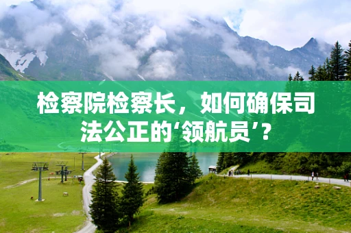 检察院检察长，如何确保司法公正的‘领航员’？
