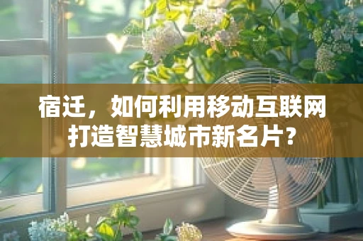 宿迁，如何利用移动互联网打造智慧城市新名片？