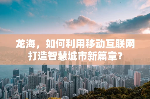 龙海，如何利用移动互联网打造智慧城市新篇章？
