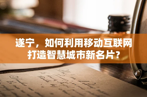 遂宁，如何利用移动互联网打造智慧城市新名片？