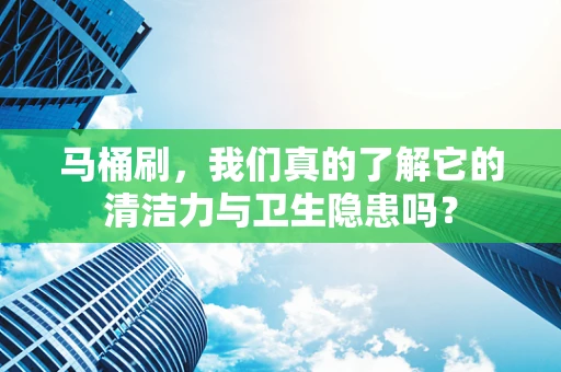 马桶刷，我们真的了解它的清洁力与卫生隐患吗？
