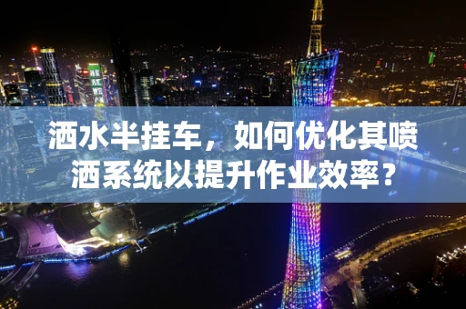 洒水半挂车，如何优化其喷洒系统以提升作业效率？