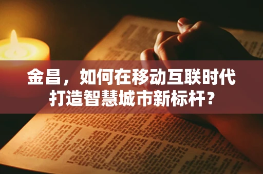 金昌，如何在移动互联时代打造智慧城市新标杆？