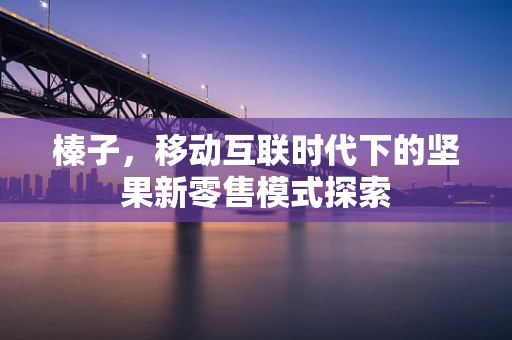 榛子，移动互联时代下的坚果新零售模式探索