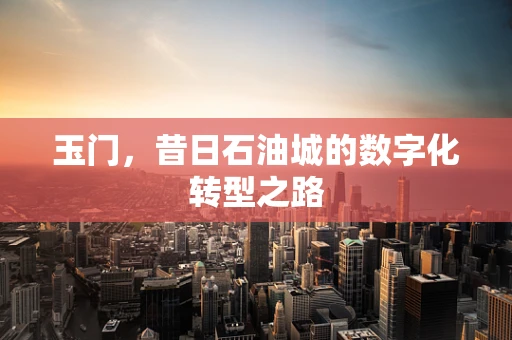 玉门，昔日石油城的数字化转型之路