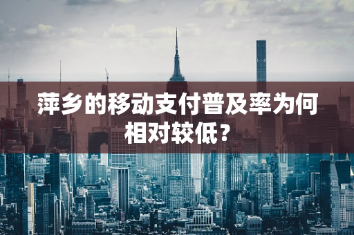 萍乡的移动支付普及率为何相对较低？