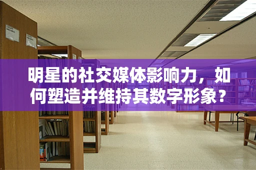 明星的社交媒体影响力，如何塑造并维持其数字形象？
