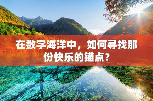 在数字海洋中，如何寻找那份快乐的锚点？