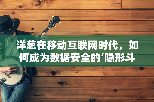 洋葱在移动互联网时代，如何成为数据安全的‘隐形斗篷’？
