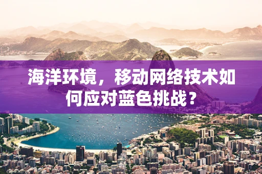 海洋环境，移动网络技术如何应对蓝色挑战？