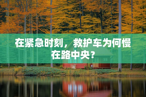 在紧急时刻，救护车为何慢在路中央？