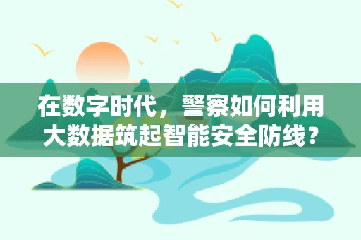 在数字时代，警察如何利用大数据筑起智能安全防线？