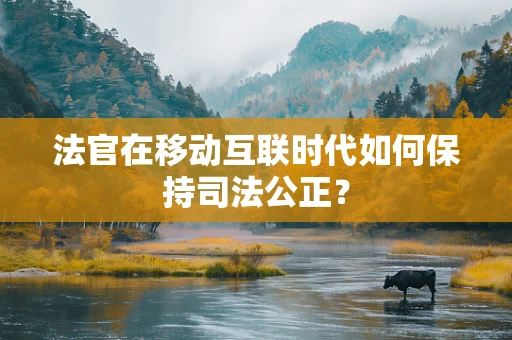 法官在移动互联时代如何保持司法公正？