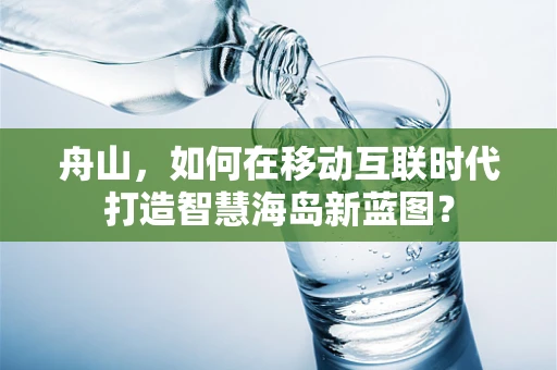 舟山，如何在移动互联时代打造智慧海岛新蓝图？
