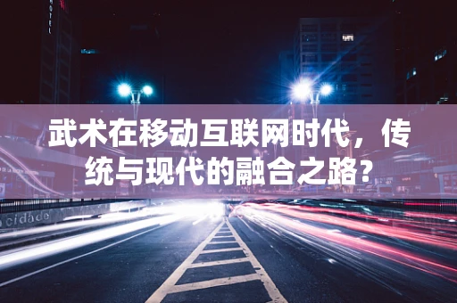 武术在移动互联网时代，传统与现代的融合之路？