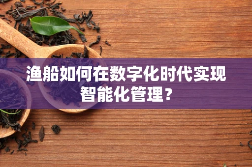 渔船如何在数字化时代实现智能化管理？