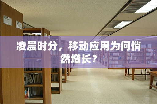 凌晨时分，移动应用为何悄然增长？