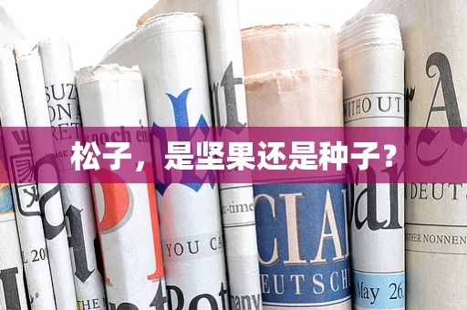 松子，是坚果还是种子？