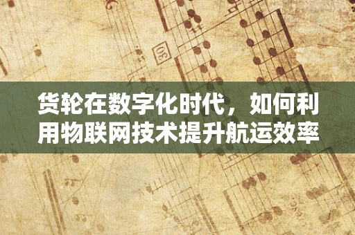 货轮在数字化时代，如何利用物联网技术提升航运效率？