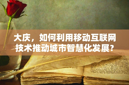 大庆，如何利用移动互联网技术推动城市智慧化发展？