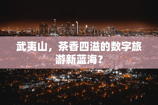 武夷山，茶香四溢的数字旅游新蓝海？