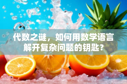 代数之谜，如何用数学语言解开复杂问题的钥匙？