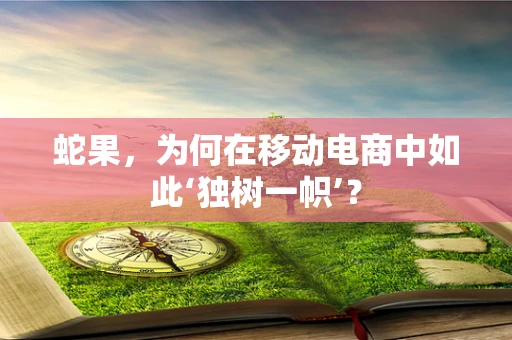 蛇果，为何在移动电商中如此‘独树一帜’？