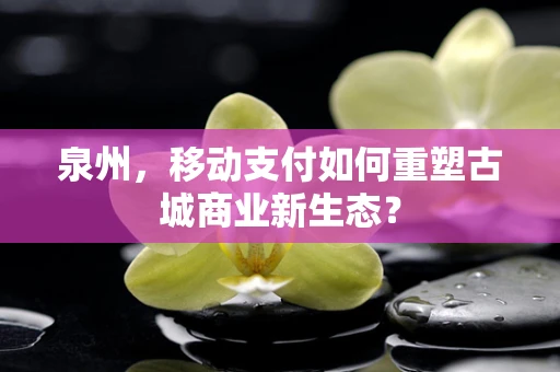 泉州，移动支付如何重塑古城商业新生态？