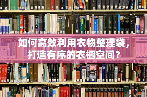 如何高效利用衣物整理袋，打造有序的衣橱空间？