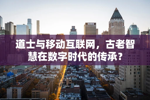 道士与移动互联网，古老智慧在数字时代的传承？
