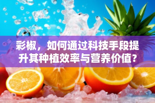 彩椒，如何通过科技手段提升其种植效率与营养价值？
