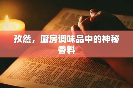 孜然，厨房调味品中的神秘香料