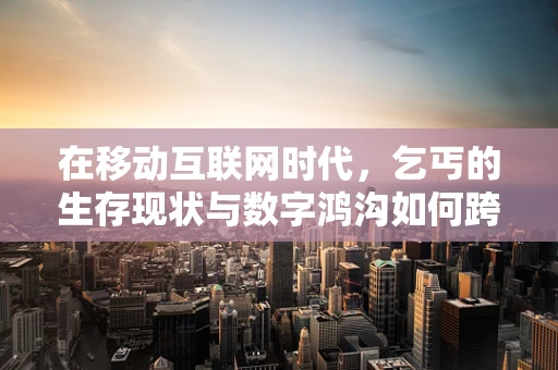 在移动互联网时代，乞丐的生存现状与数字鸿沟如何跨越？