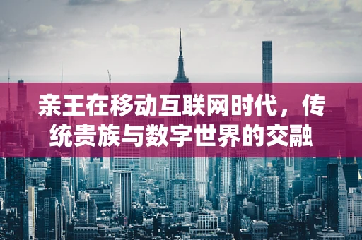 亲王在移动互联网时代，传统贵族与数字世界的交融