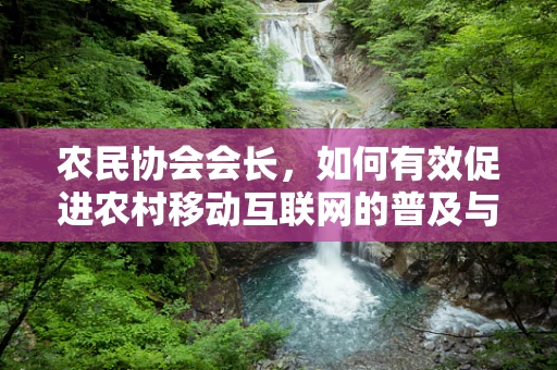 农民协会会长，如何有效促进农村移动互联网的普及与利用？